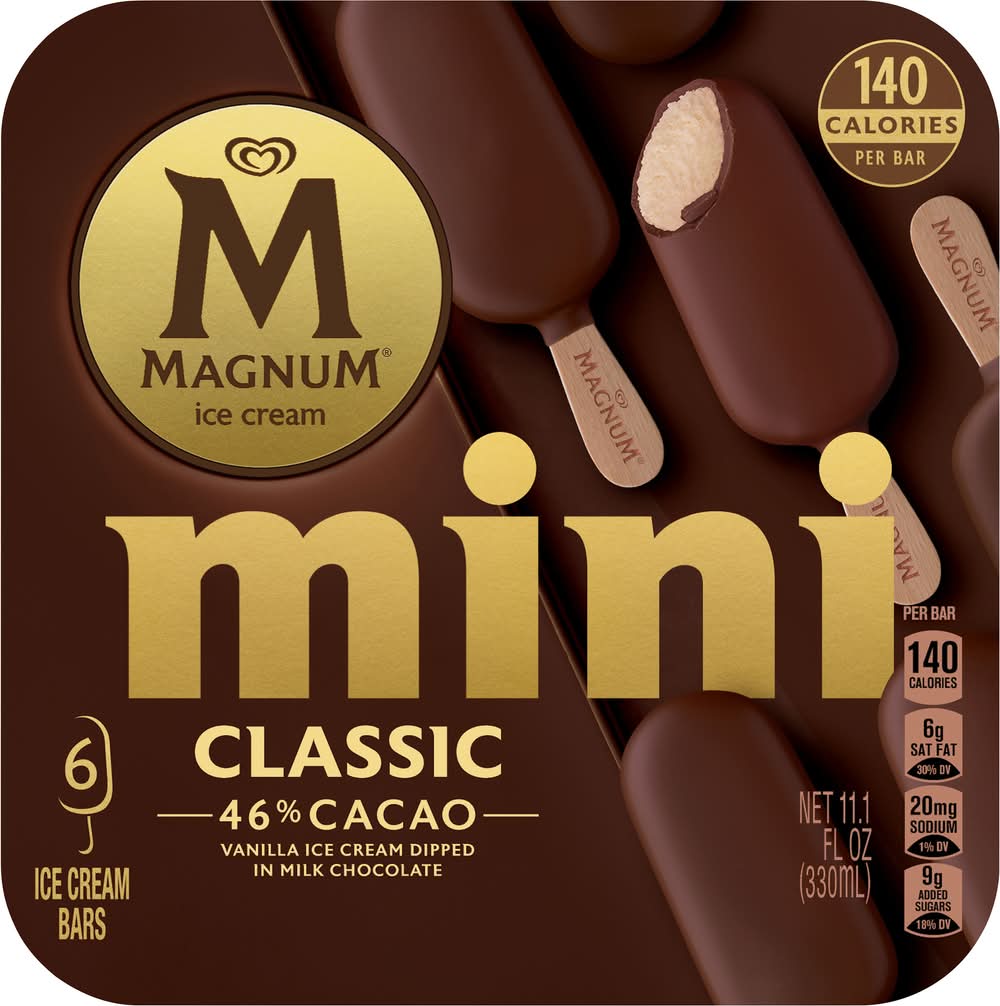Magnum Mini Classic Ice Cream Bars (11.1 fl oz, 6 ct)