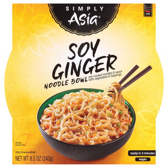 Simply Asia Mild Spicy Soy Ginger Noodle Bowl