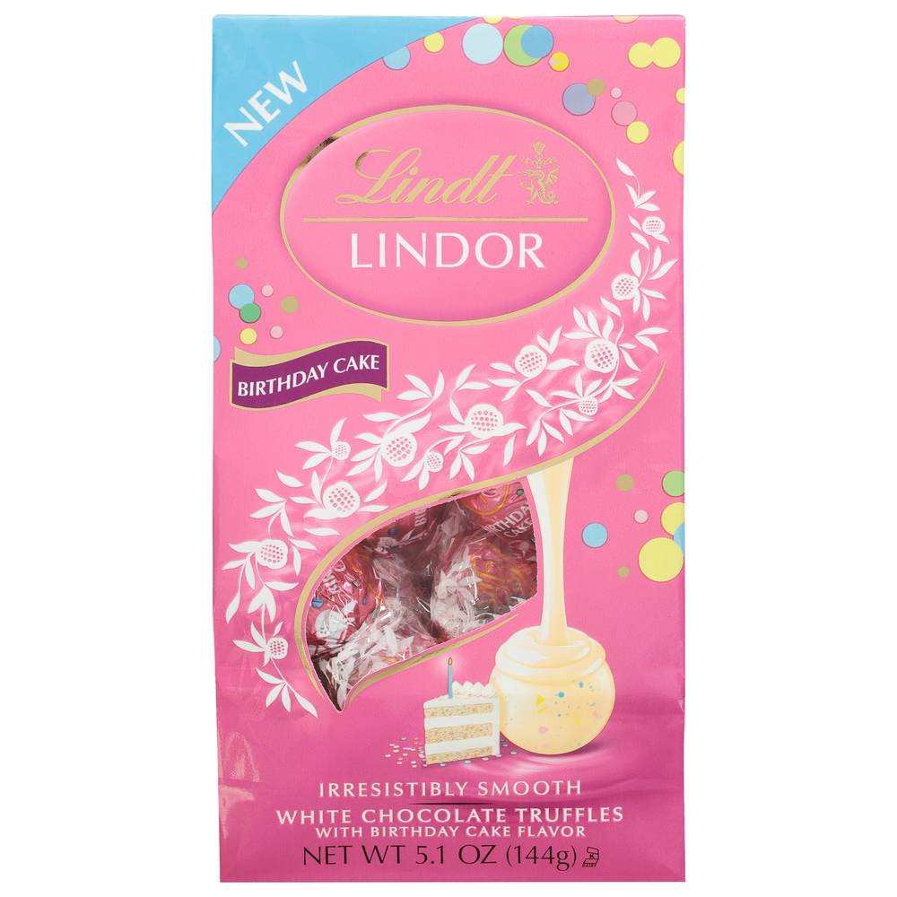 Lindt White Chocolate Truffles, Birthday Cake (5.1 oz)