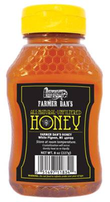 Farmer Dans Honey Squeeze 8Oz - 8 Oz