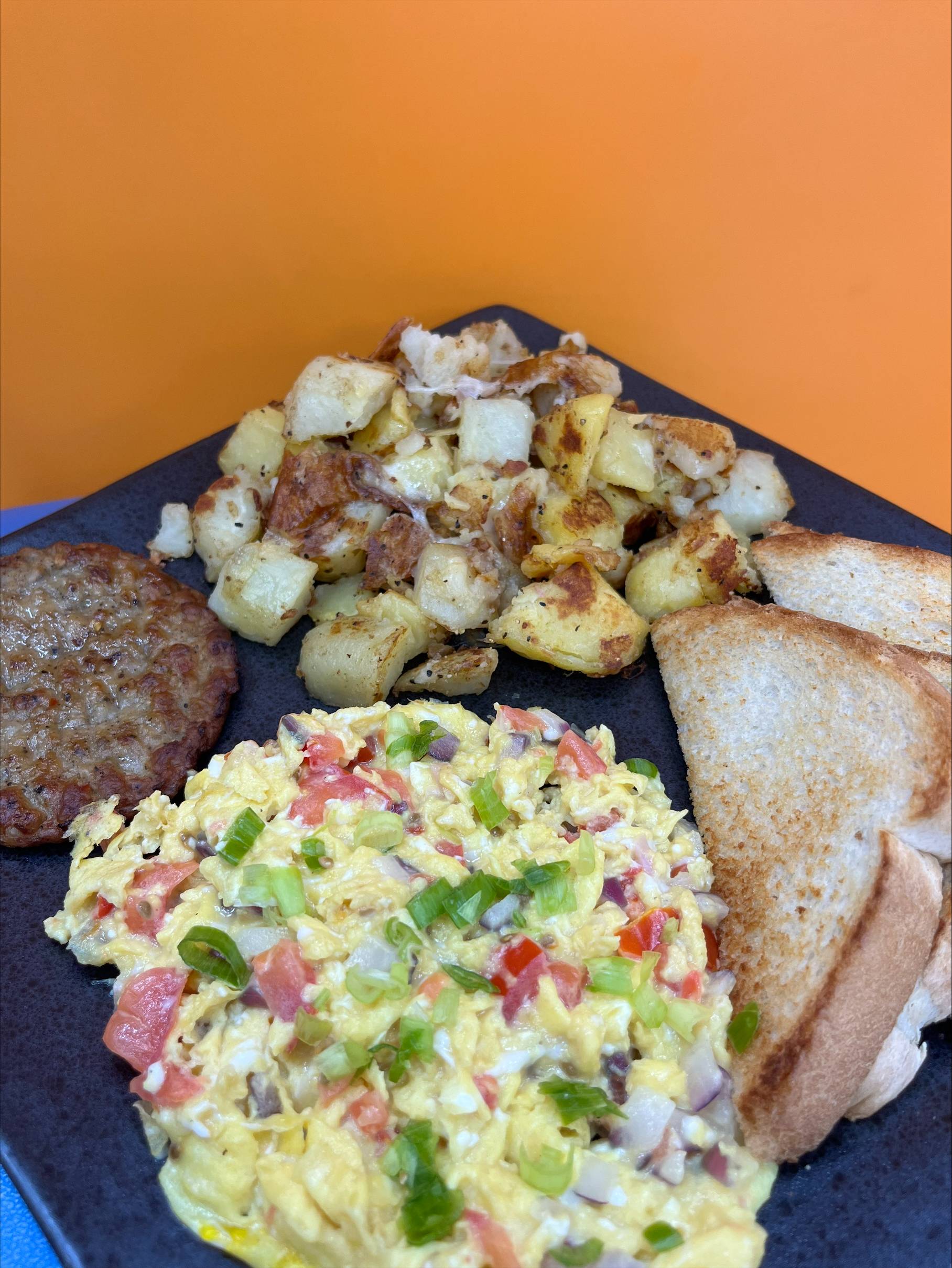 Breakfast Farm fresh scrambled eggs