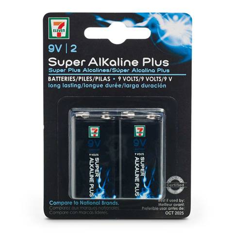 7-Eleven 9V Battery (2 pack)