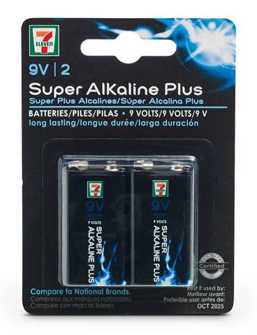 7-Eleven 9V Battery (2 pack)