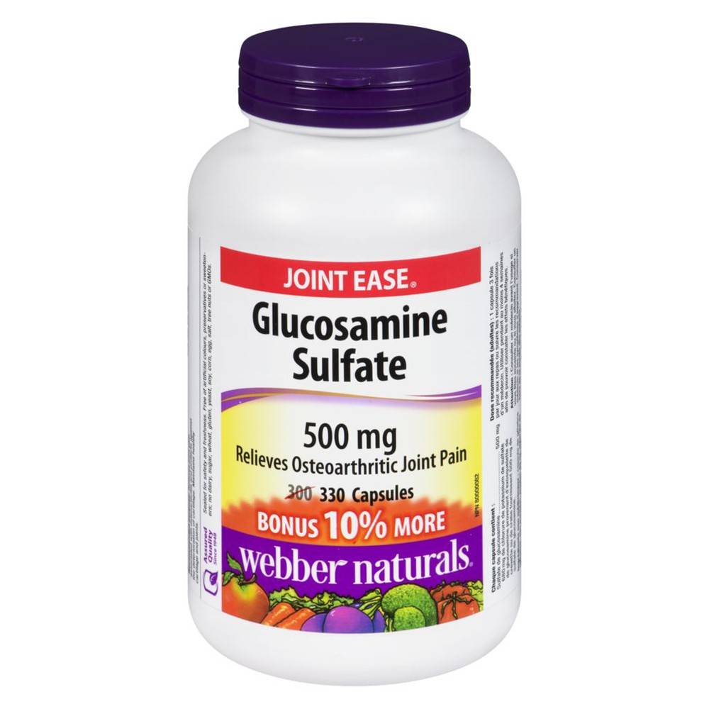 Webber Naturals Glucosamine Sulfate 500mg (300 g)