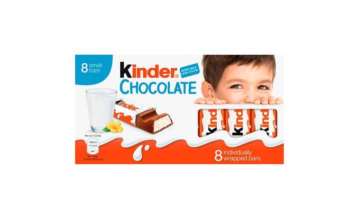 Kinder Small Chocolate Bars 8 pack 12.5g (381214)