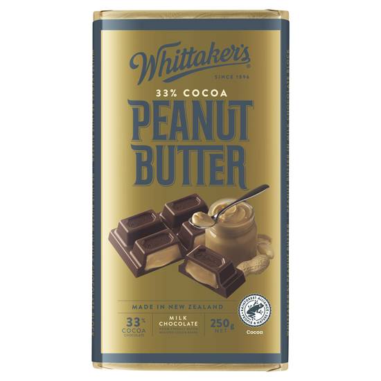 Whittaker's Block Chocolate Peanut Butter 250g