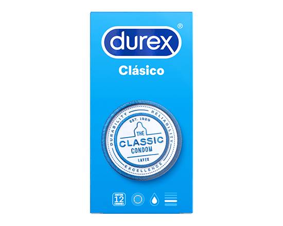 Durex condón clásico + caja (caja 12 unids)