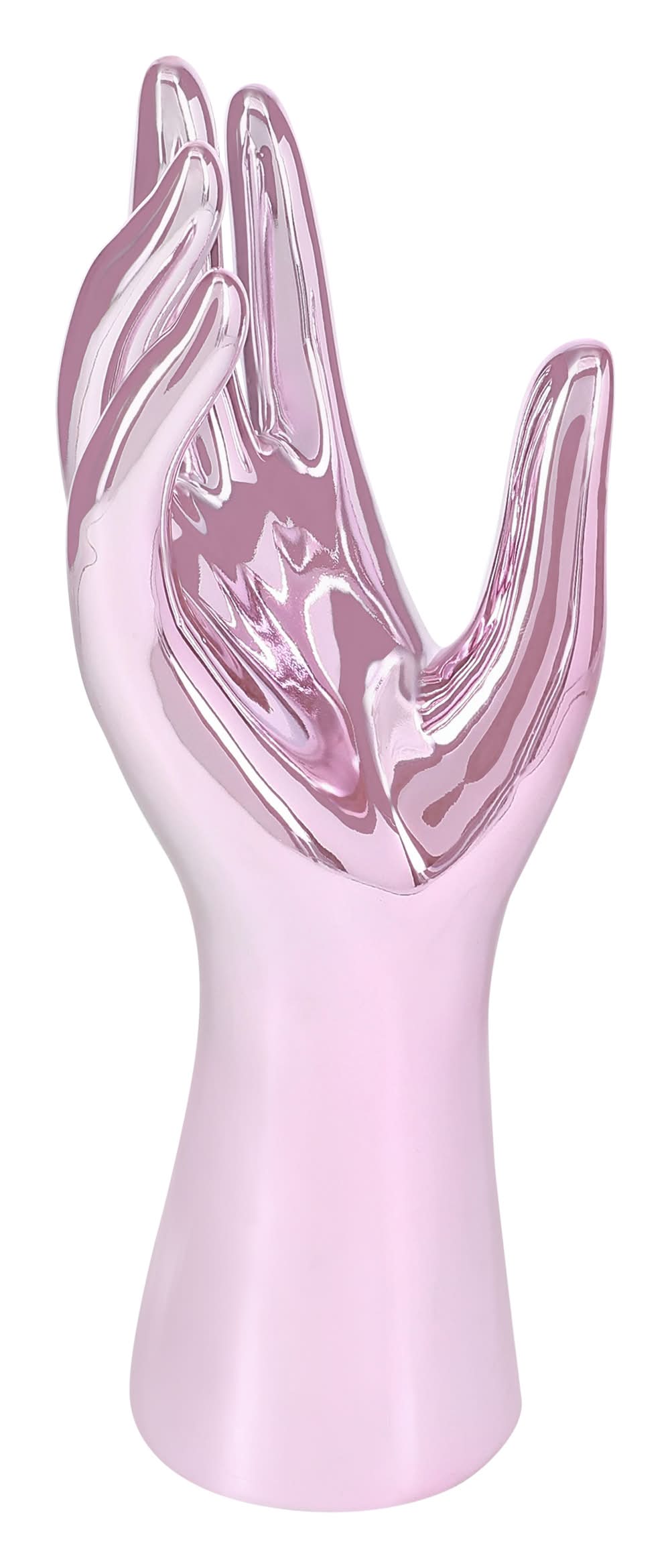 Chrome Hand Ring Holder Pink