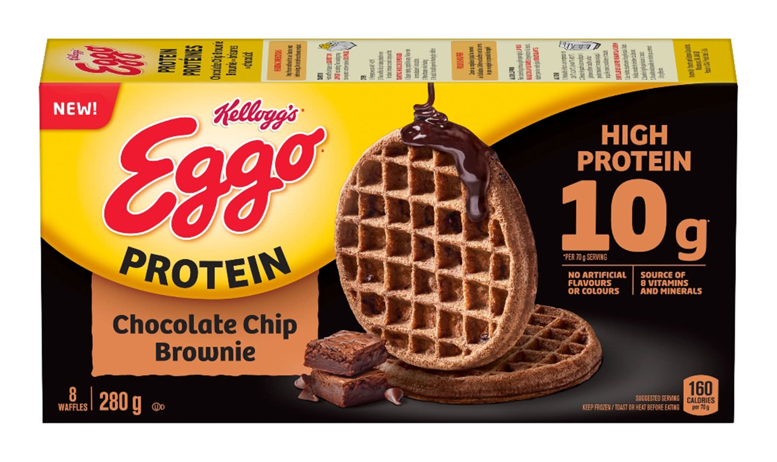 Eggo Waffles, Chocolate Chip Brownies (280 g, 8 ct)