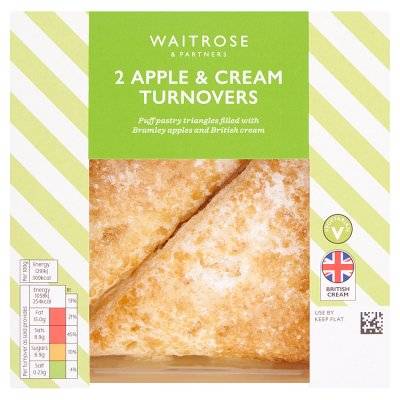 Waitrose & Partners Partners Apple & Cream Turnovers (180g)