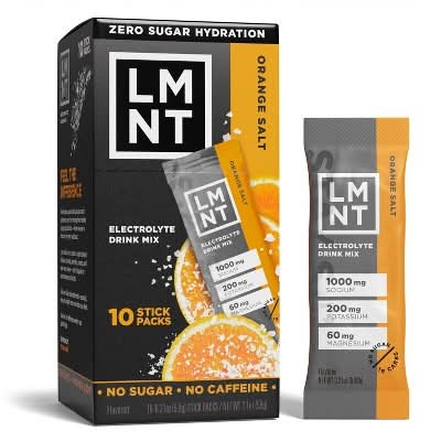 LMNT Zero Sugar Hydration Electrolytes Sports Drink Mix, Orange Salt (2.1 oz, 10 ct)