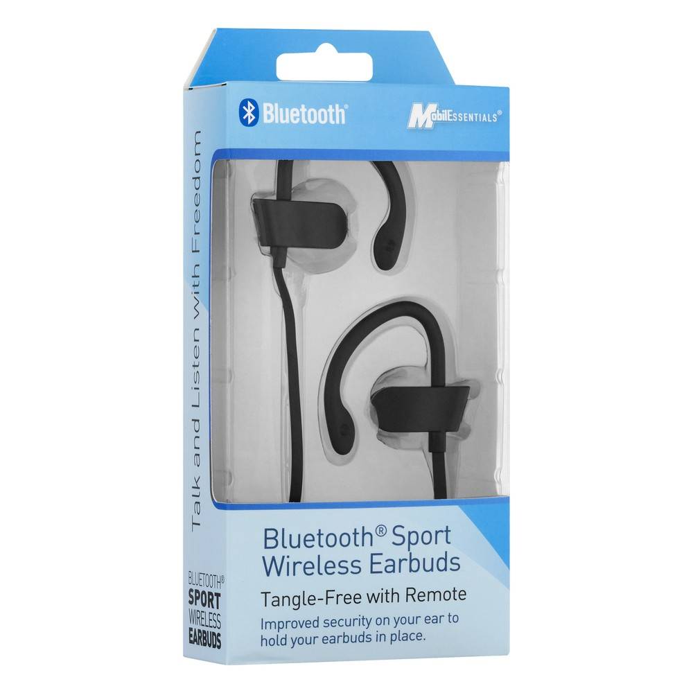 MobilEssentials Bluetooth Sport Wireless Earbuds