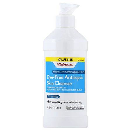Walgreens Dye-Free Antiseptic Skin Cleanser - 16.0 oz