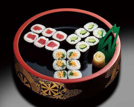 人気細巻3本(ネギ有り)【 V719 】 Popular Sushi Rolls with Spring Onions