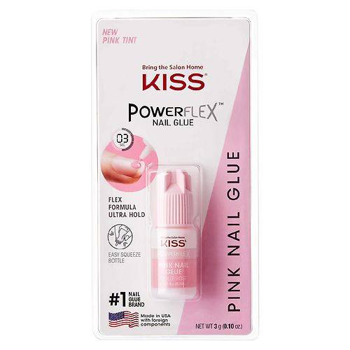 Kiss Powerflex Pink Nail Glue - 0.1 oz