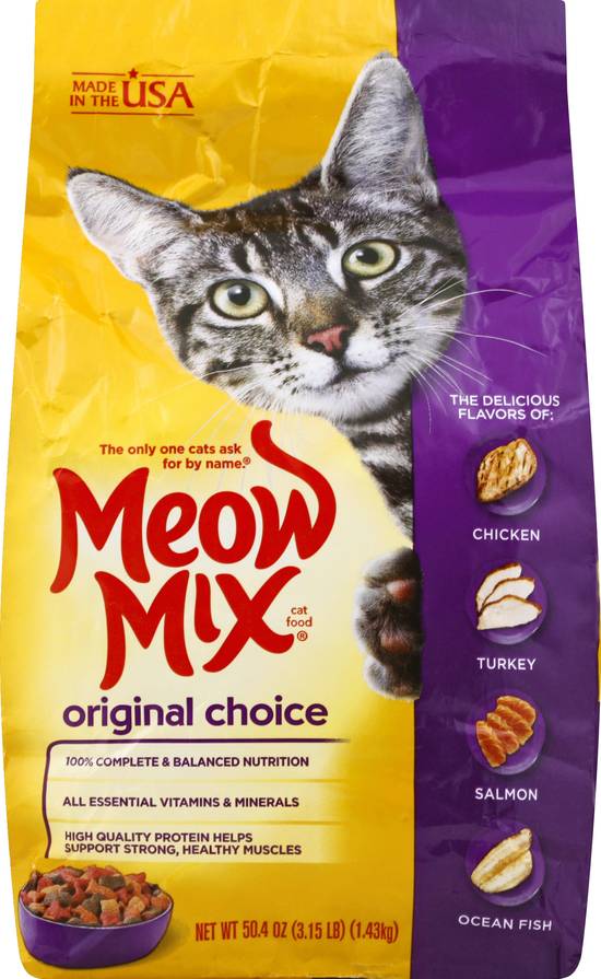 Meow Mix Original Choice Chicken Turkey Salmon and Ocean Fish Cat Food