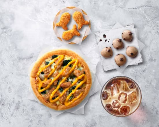 金沙黃金脆雞比薩【豪華套餐】