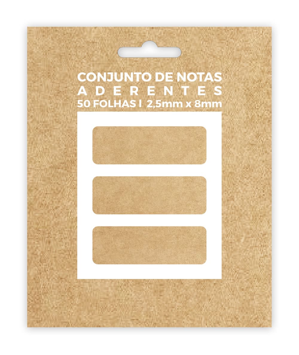 Conjunto 3 Post It - Kraft