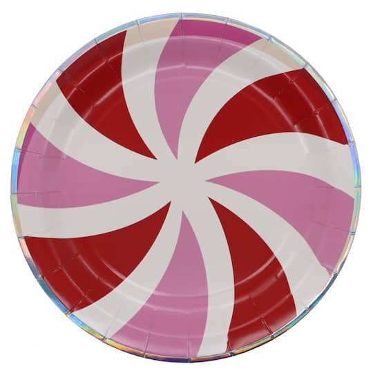 9" Peppermint Paper Plates, 12Ct. By Celebrate It