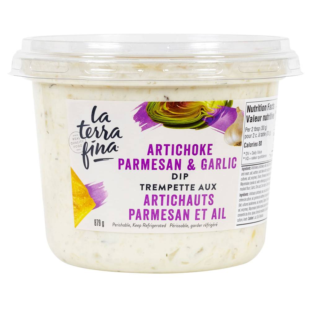 La Terra Fina Trempette Aux Artichauts Et Au Parmesan Et À L'ail (879 g) - Artichoke Parmesan Garlic Dip (879 g)
