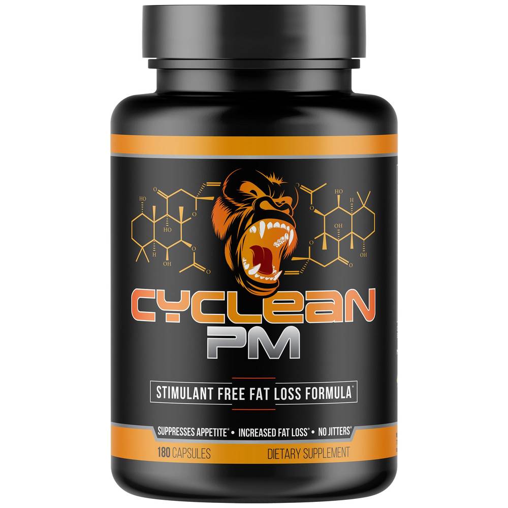 Gorilla Mind Cyclean Pm Stimulant Free Fat Loss Formula (180 ct)