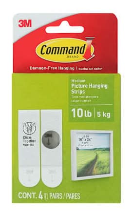 Command™ Medium Picture Hanging Strips 4ct Medium