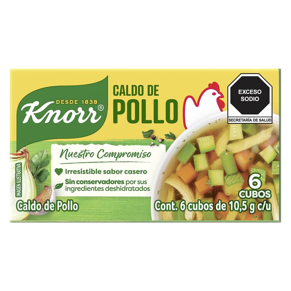 Knorr · Caldo de pollo (6 un)