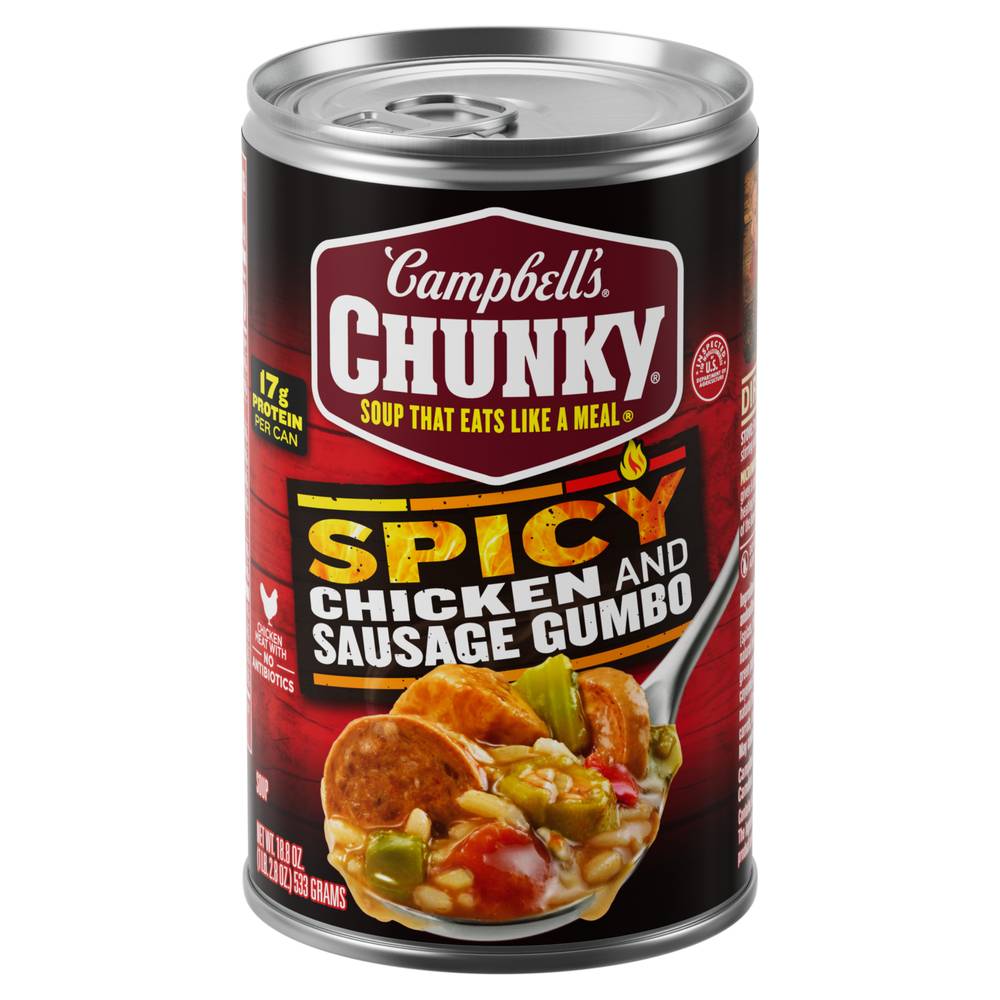 Campbell's Chunky Soup, Spicy Chicken - Sausage Gumbo (1.18 lbs)