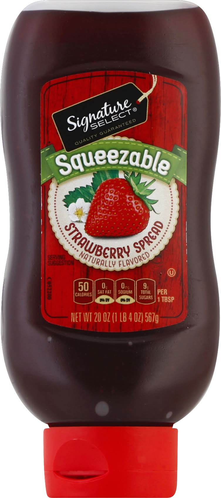 Signature Select Jelly Squeezeable Spread, Strawberry (20 oz)