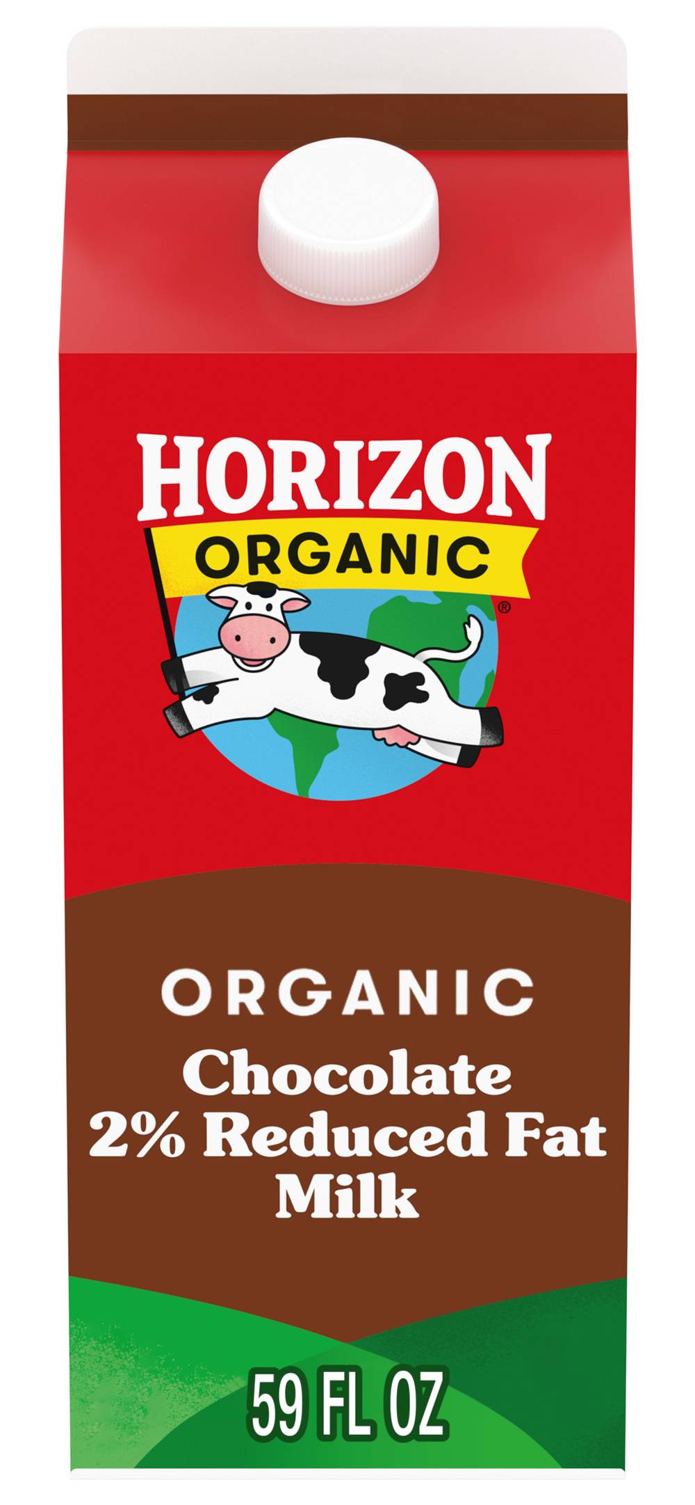 Horizon Organic Organic 2% Lactose Fat Milk, Chocolate (59 fl oz)