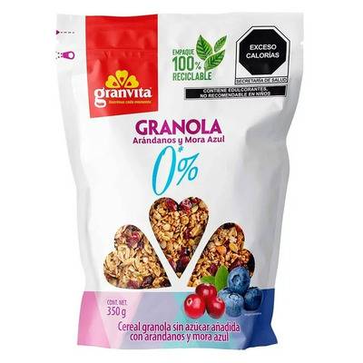 Granvita granola arándanos y mora (350 g)