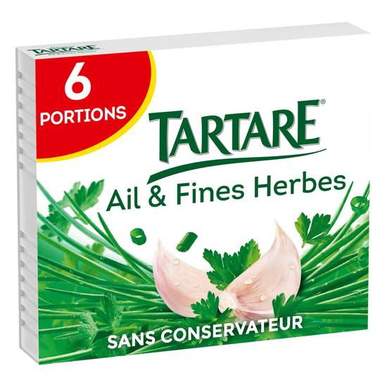 Tartare - Fromage à tartiner ail et fines herbes (6 pièces)