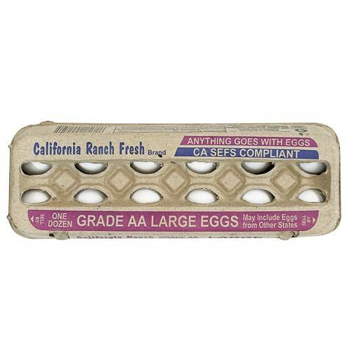California Ranch Fresh Large Grade Aa Eggs (12 eggs)