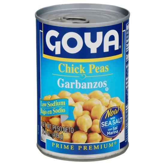 Goya Prime Premium Garbanzos Low Sodium Chick Peas (sea salt)