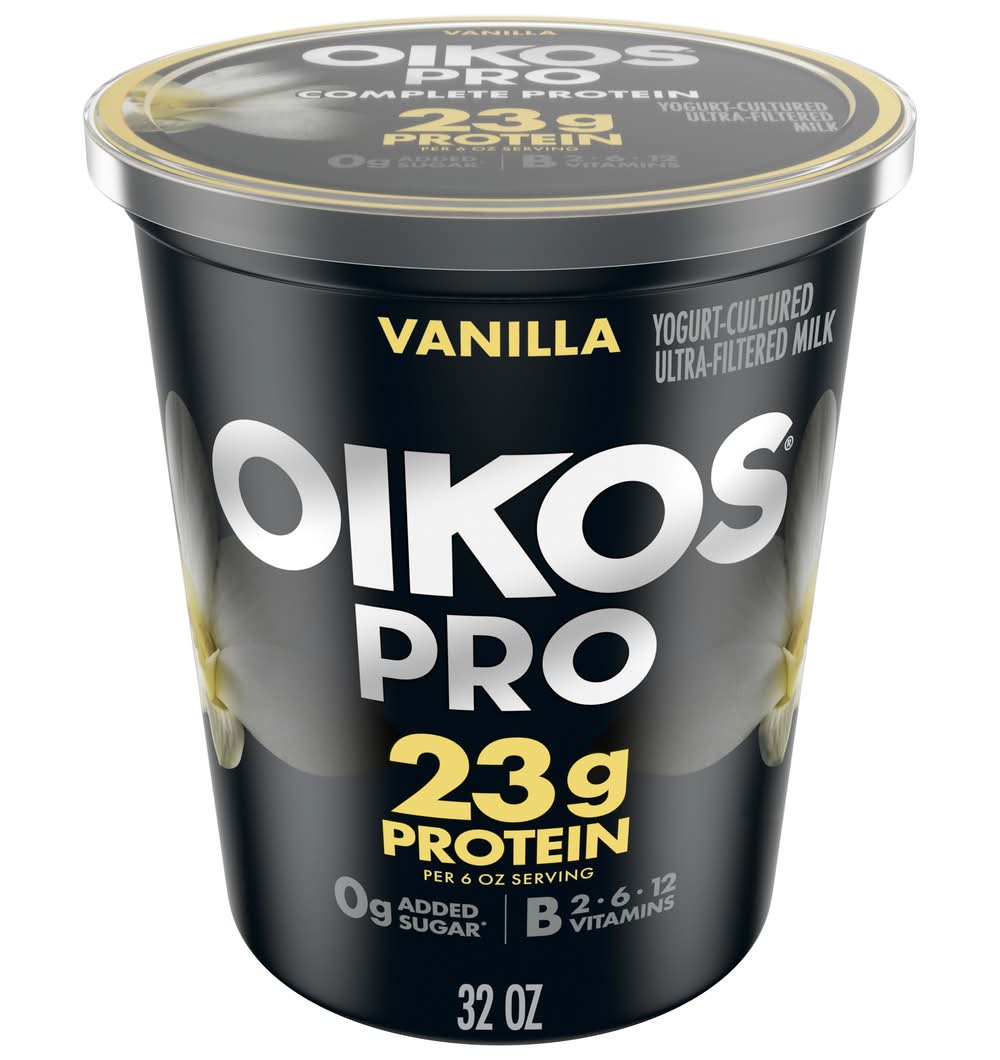 Oikos Pro Yogurt Cultured Ultra Filtered Milk, Vanilla (32 oz)