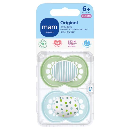 MAM Silicone Original Soother 6+ Months