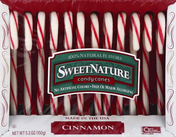 Sweet Nature Cinnamon Candy Canes (12 ct)