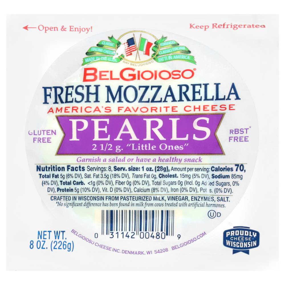 Belgioioso Pearls Fresh Mozzarella Cheese