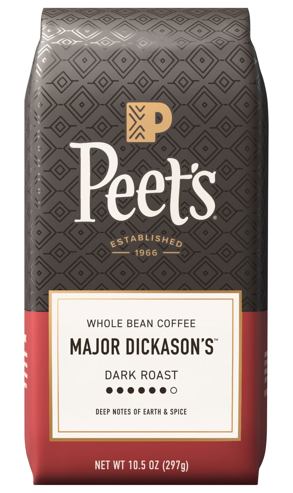 Peet's Coffee Dark Roast Coffee, Major Dickasons Blend (10.5 oz)
