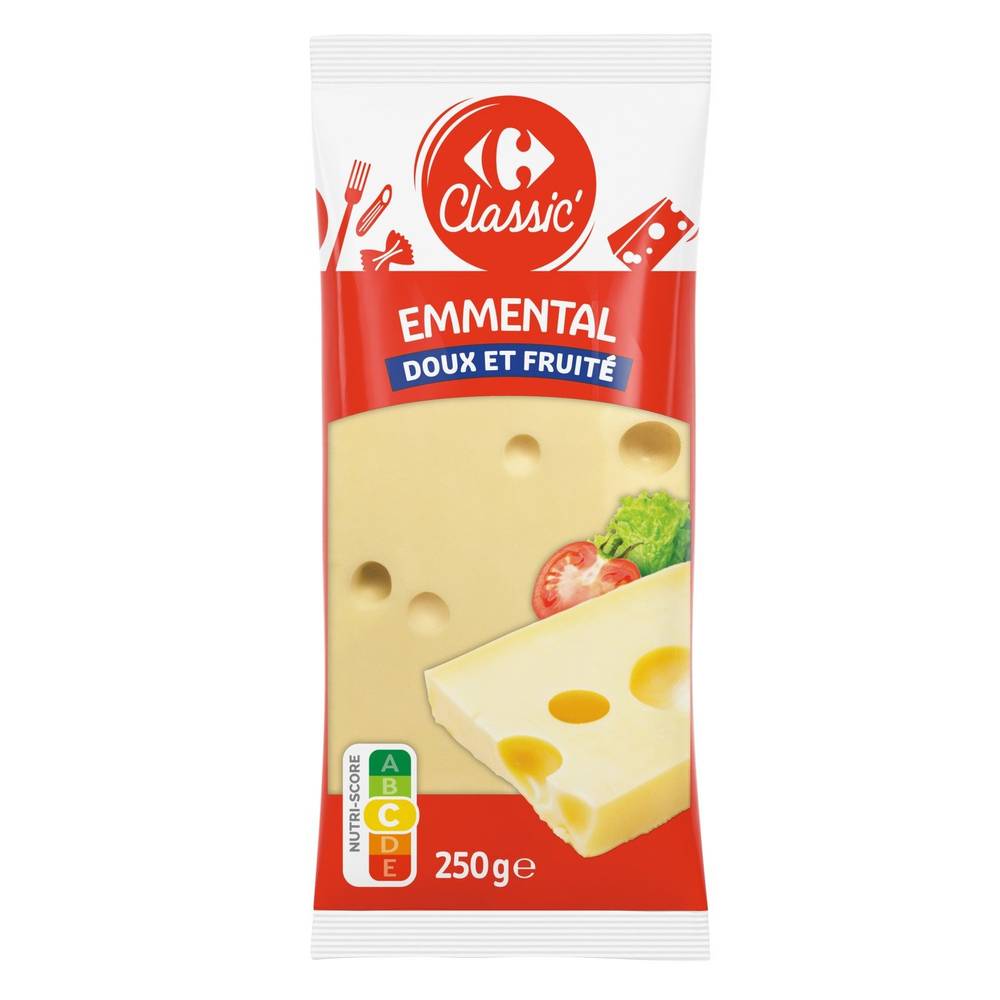 Emmental CARREFOUR CLASSIC' - le paquet de 250g