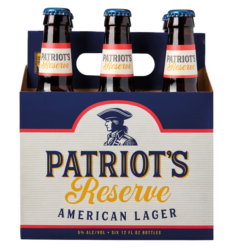 Patriot's Reserve Amber Lager Beer (6 x 12 fl oz)