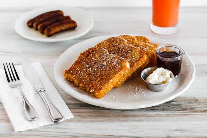 **Corn Flake Crusted Challah French Toast