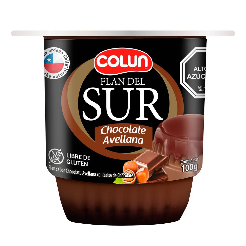 FLAN DEL SUR COLUN 100G, CHOC AVELLANA