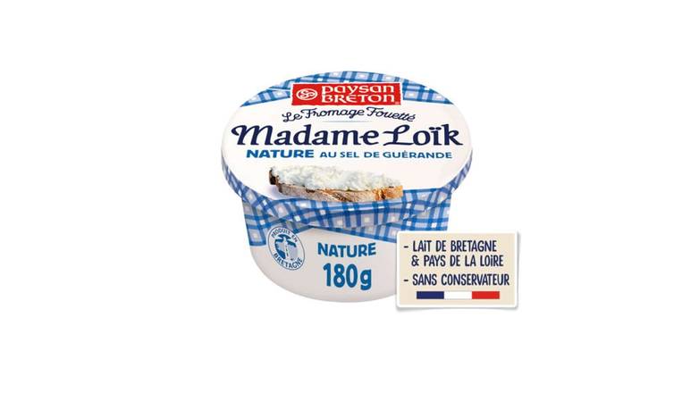Madame Loïk Fromage fouetté nature Le pot de 150g