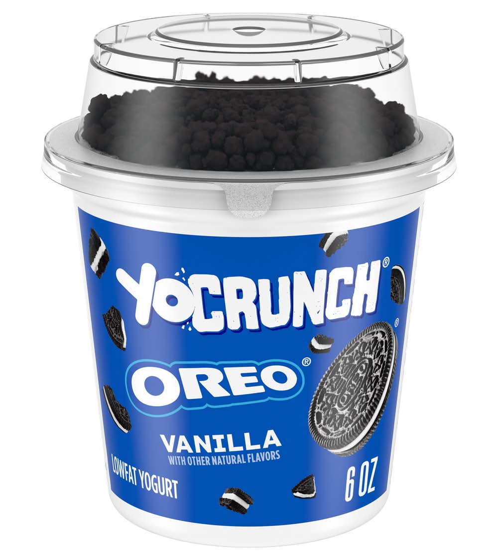 YoCrunch Lowfat Oreo Yogurt, Vanilla (6 oz)
