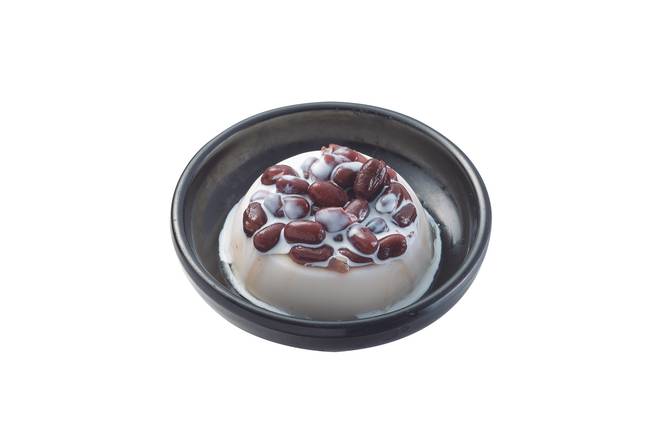 Almond Pudding with Red Beans