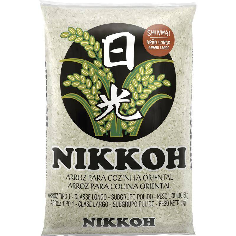 Nikkoh arroz tipo 1 longo para cozinha oriental (5 kg)