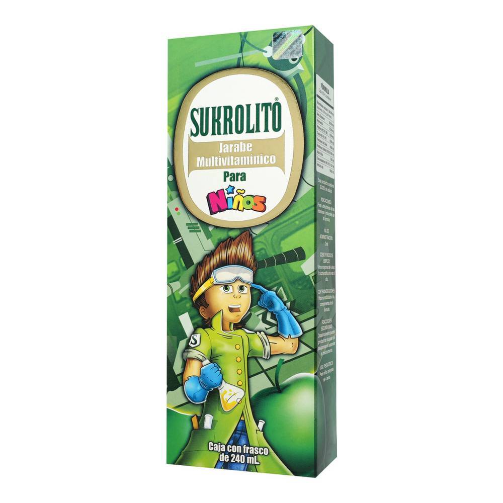 Sukrolito jarabe multivitamínico para niños (240 ml)