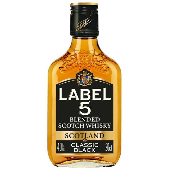 Flask Whisky - Label5 - Alc. 40% vol.