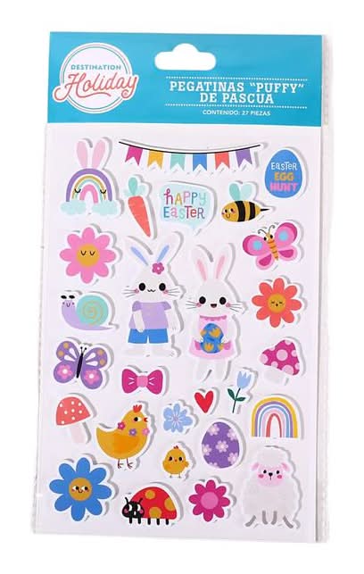 Stickers Puffy de Pascua 1 Pz